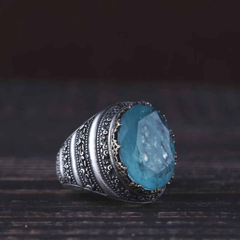 Paraiba taşlı yüzük
