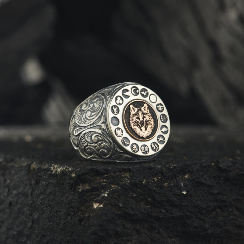 Bozkurtlu 16 Türk Devleti Yüzük