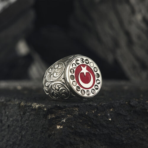 Ayyıldız 16 Türk Devleti Yüzük