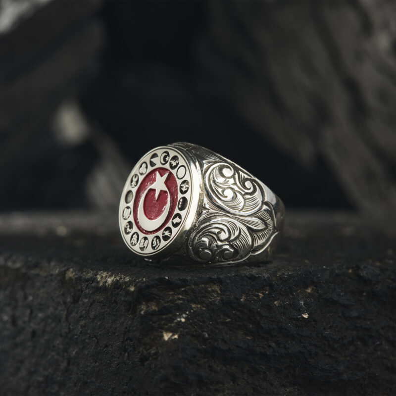 Ayyıldız 16 Türk Devleti Yüzük