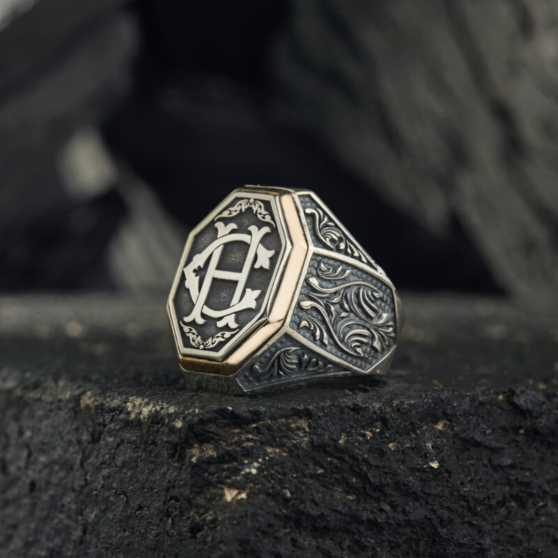 Harf Çalışması Sekizgen Yüzük