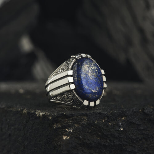 Lapis Lazuli Taşlı Gümüş Yüzük