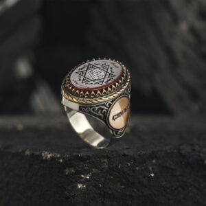 Akik Taşlı Hz. Süleyman Mührü Yüzük