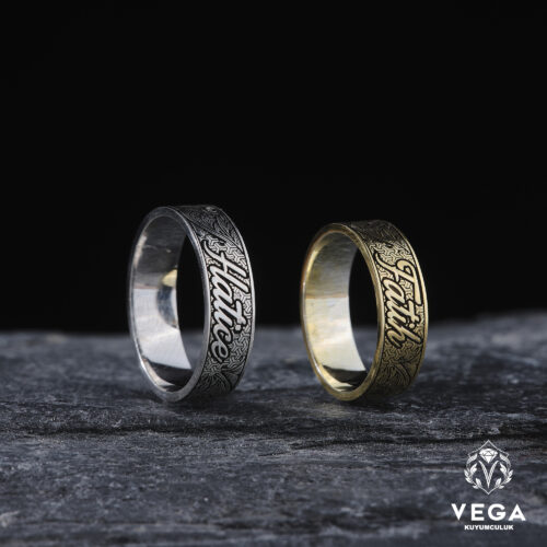 İsimli Alyans Çift