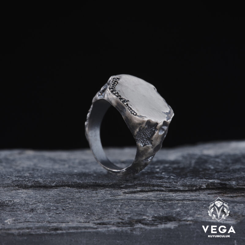 Desenli Gümüş Yüzük