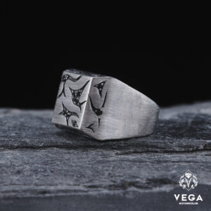 Mikron Taşlı Gümüş Yüzük