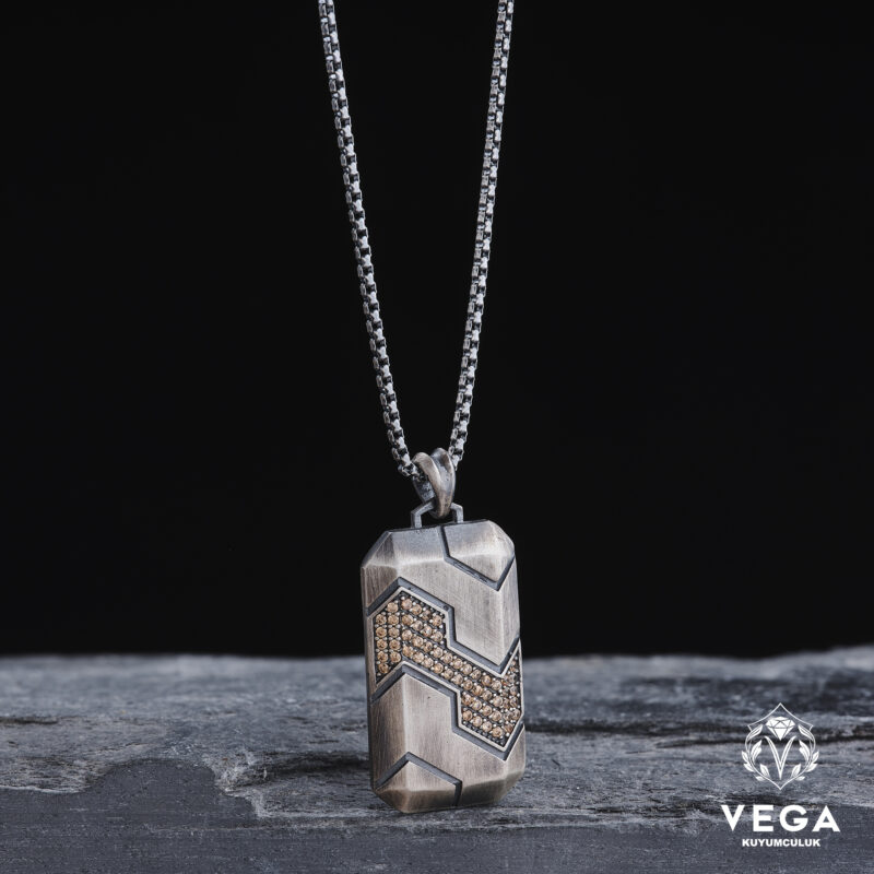 Sitrin Taşlı Madalyon