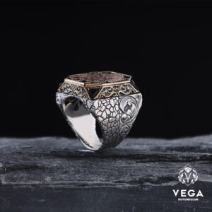 Kare Osmanlı Arması Yüzük