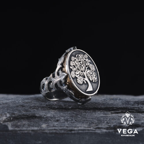 Hayat Ağacı Erkek Yüzük