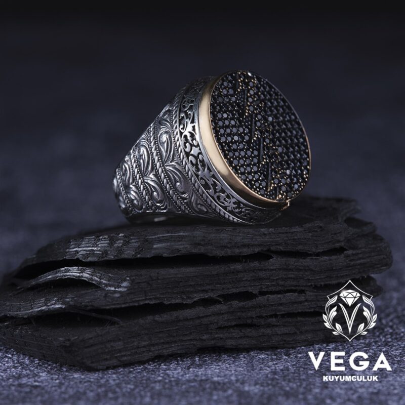 Ayyıldız Yan Kapaklı Erkek Yüzük