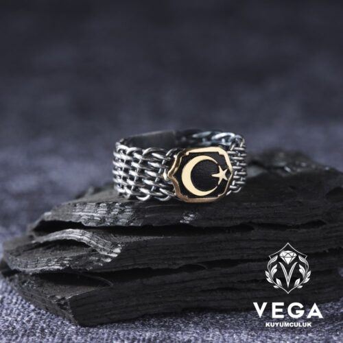 Ayyıldız Örme Hasır Erkek Yüzük