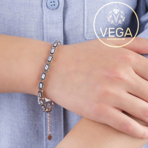 Baget Gümüş Kadın Bileklik Modeli