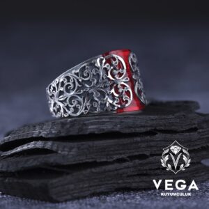 Erzurum Kalem İşçilik Gümüş Erkek Yüzük