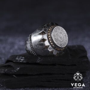 İnşirah Süresi Gümüş Erkek Yüzük Modeli