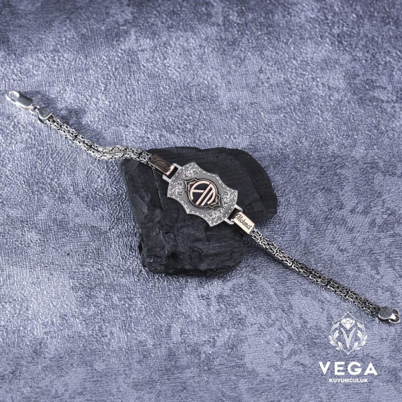 İsimli ve Harfli Gümüş Bileklik Modeli