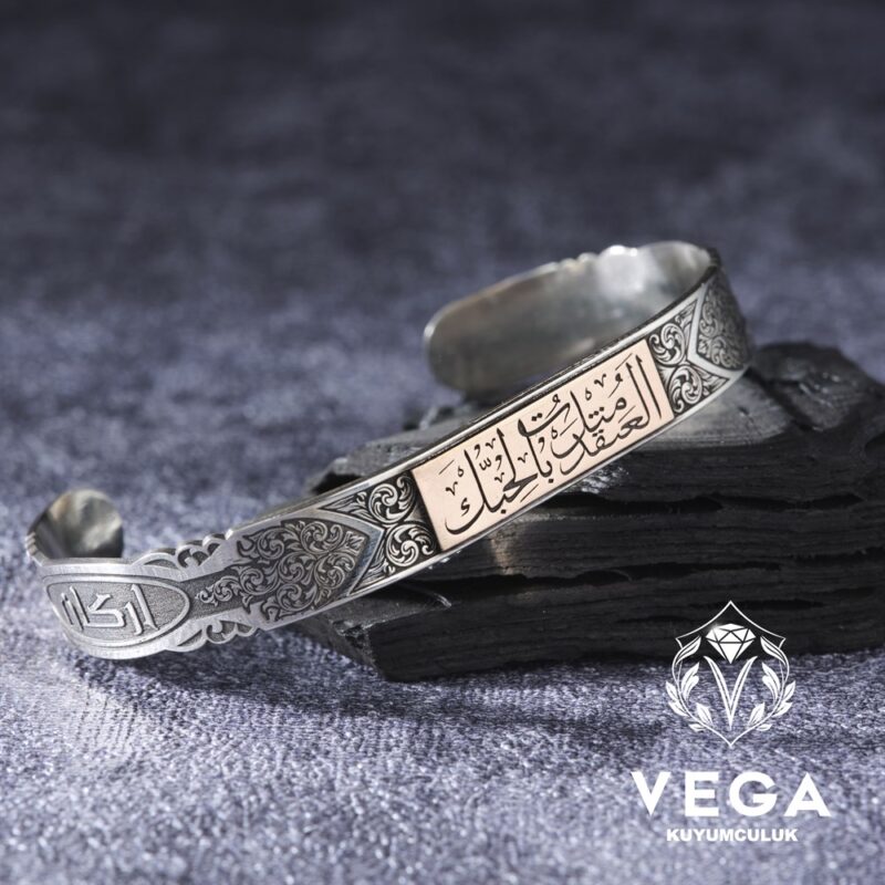 Kördüğüm Gümüş Kelepçe Bileklik