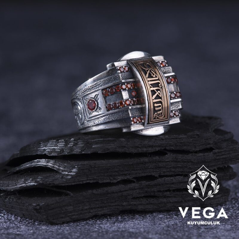 La Galibe İllallah Gümüş Erkek Yüzük