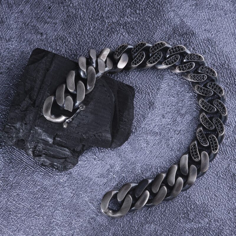 Mikron Taşlı Gümüş Bileklik