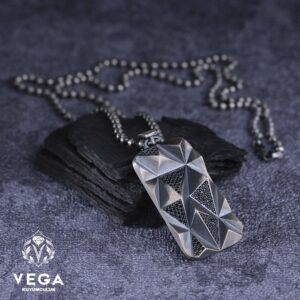 Mikron Taşlı Spor Gümüş Kolye