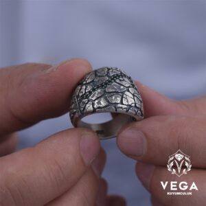 Mikron Taşlı Spor Gümüş Erkek Yüzük