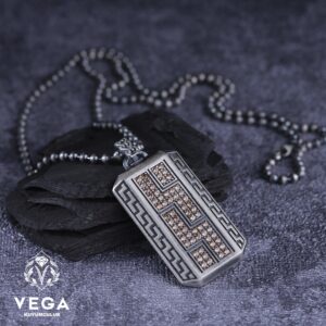 Sitrin Taşlı Spor Gümüş Kolye