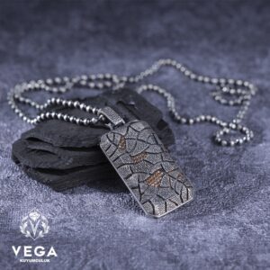 Sitrin Taşlı Spor Gümüş Kolye