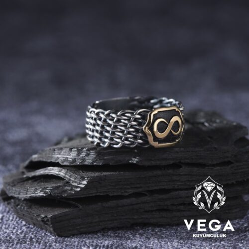 Sonsuzluk El İşi Örme Hasır Erkek Yüzük