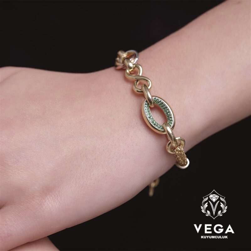 Telkari Halka Gümüş Kadın Bileklik