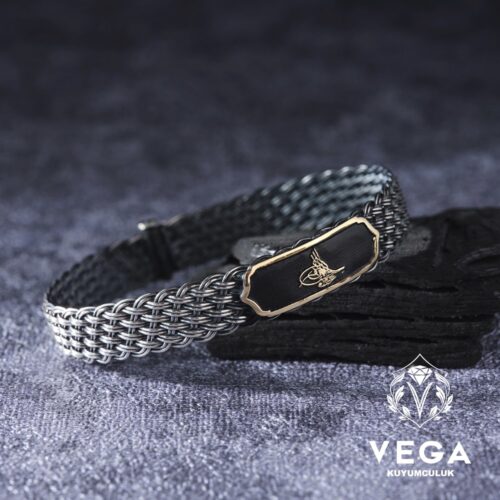 Tuğralı Elişi Örme Hasır Bileklik