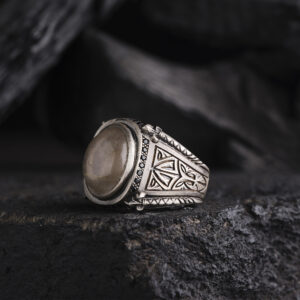 Rutil Kuvars Doğal Taş Yüzük Modeli 2