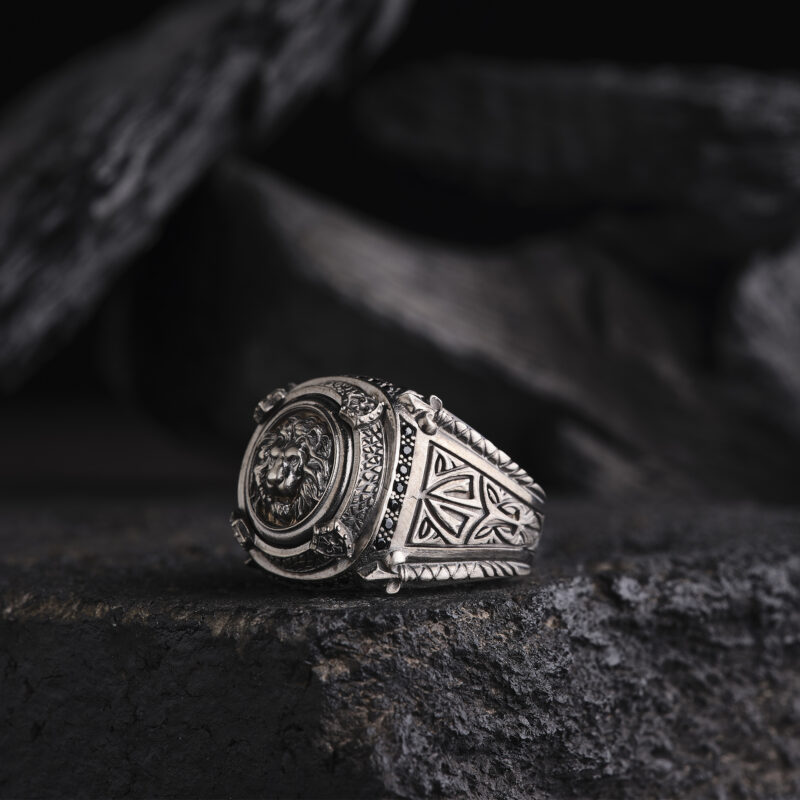 Kare 3 Boyutlu Aslan Yüzük Modeli