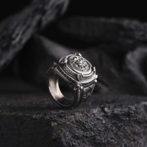 Kare 3 Boyutlu Aslan Yüzük Modeli