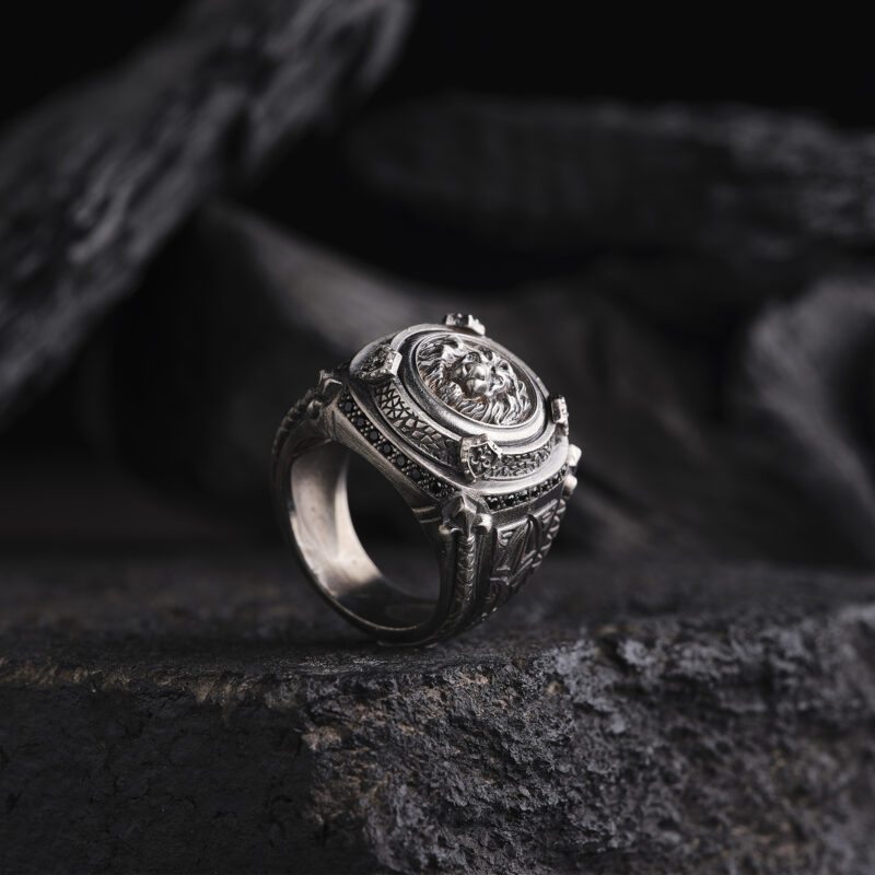 Kare 3 Boyutlu Aslan Yüzük Modeli