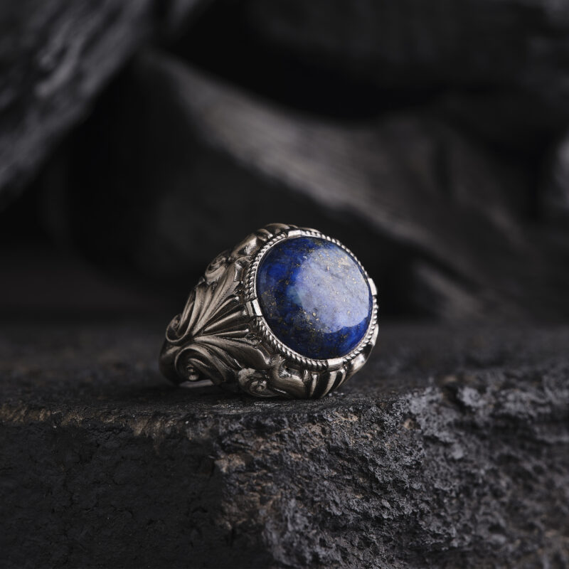 Lapis Lazuli Taşlı Yüzük Modeli