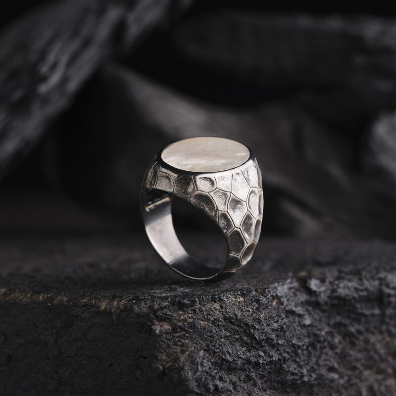 Sedef Taşlı Yüzük Modeli 2