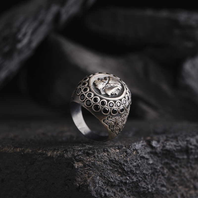 Büyük İskender Sikke Figürlü Yüzük 2