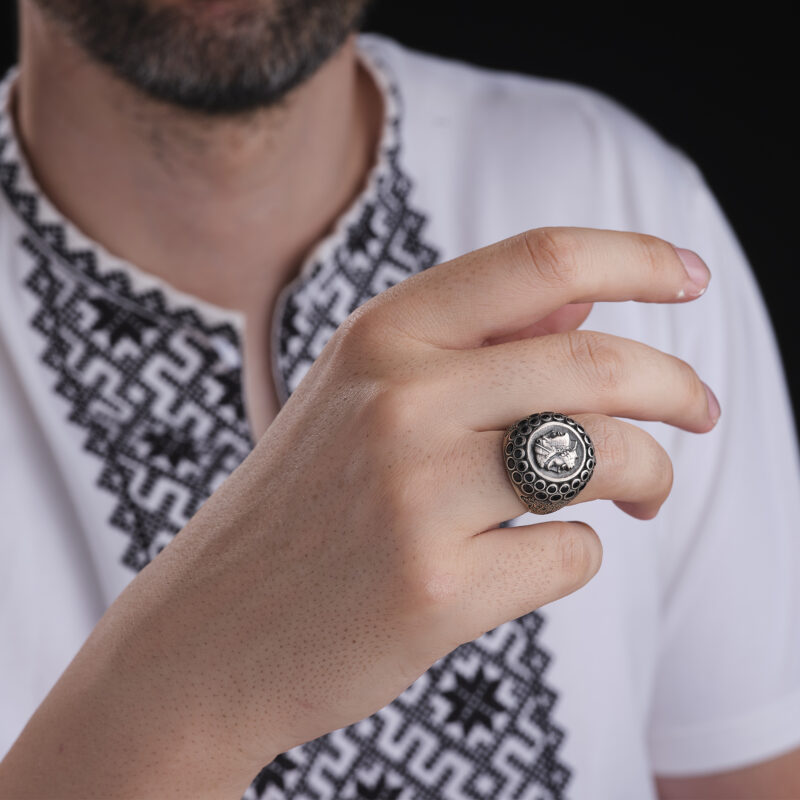 Büyük İskender Sikke Figürlü Yüzük 2