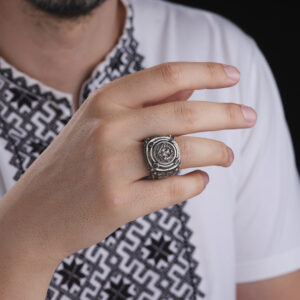 Kare 3 Boyutlu Aslan Yüzük Modeli