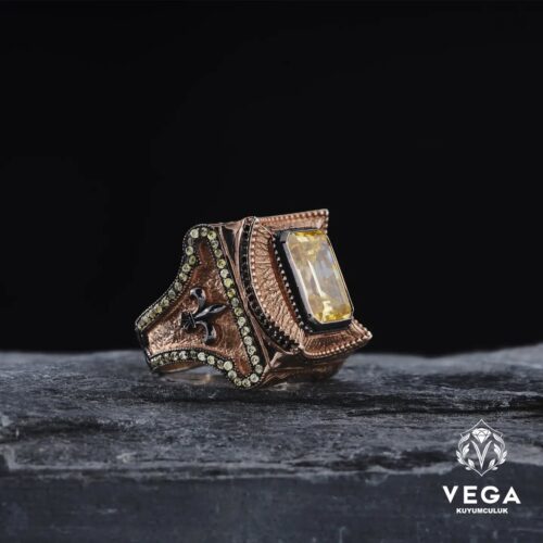 Sitrin Taşlı Yüzük