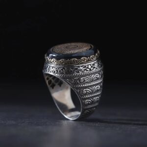 Kehribar Taşlı İnşirah Model Yüzük