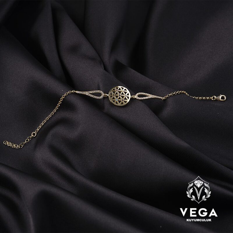 Yaşam Çiçeği Kadın Bileklik Modeli