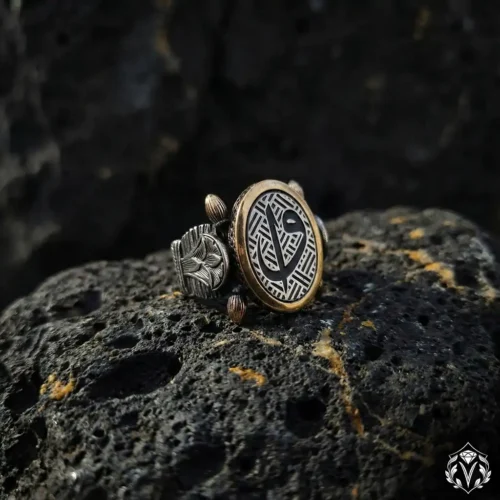 Vav Elif Gümüş Yüzük