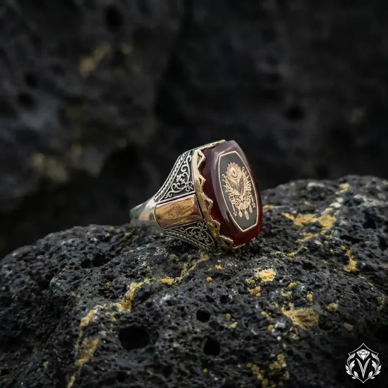 Osmanlı Tuğrası Gümüş Yüzük