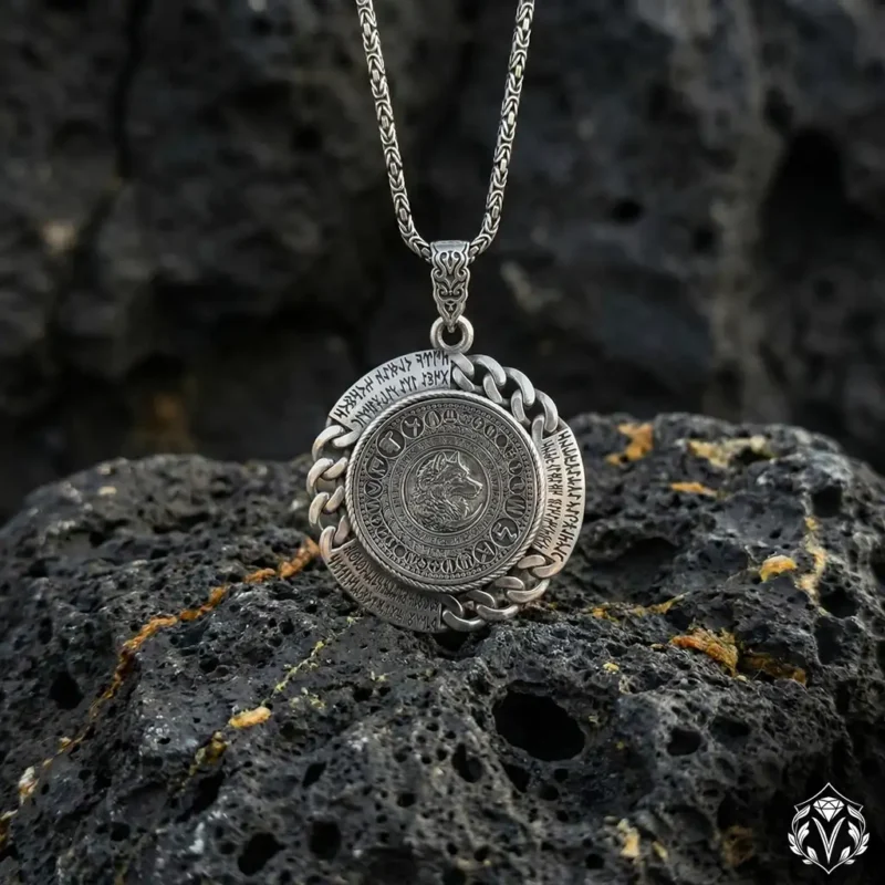 Kişiye Özel Ay Yıldızlı Gümüş Madalyon Kolye