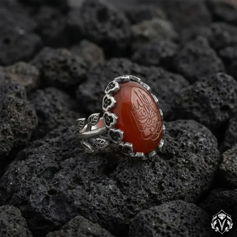 1 La Tahzen Akik Taşlı Gümüş Yüzük