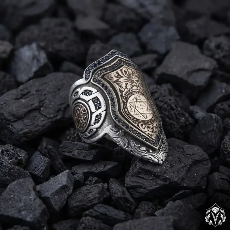 Şüca Hz.Süleyman Zihgir Gümüş Yüzük