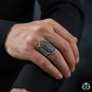 La Galibe İşlemeli Zihgir Gümüş Yüzük