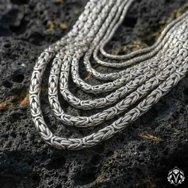 925 Ayar Gümüş Kral Zincir