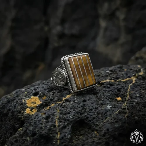 Kuka Taşlı Gümüş Yüzük