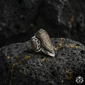 2 La Galibe İllallah Yazılı Zihgir Gümüş Yüzük